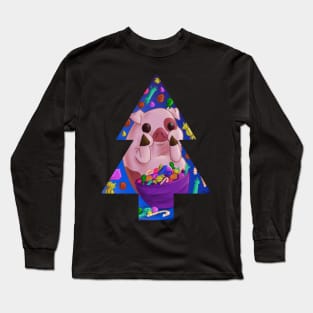 For My Fat Pig Tummy Long Sleeve T-Shirt